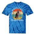 Save the Trash Panda Raccoon T-Shirt | Retro Vintage Tie-Dye Blue Tie-Dye