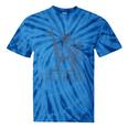 Stay Trashy Raccoon Tie-Dye T-Shirt - Feminine Halloween Fun Blue Tie-Dye