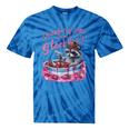 Strawberry Jam Raccoon Tie-Dye T-Shirt | Fun & Casual Blue Tie-Dye