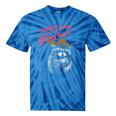Strawberry Jams Tie-Dye T-Shirt - Fun Raccoon Theme Blue Tie-Dye