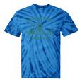 Support Local Cats Tie-Dye T-Shirt - Vintage Skunk Raccoon Theme Blue Tie-Dye