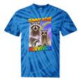 Tummy Ache Survivor Raccoon Tie-Dye T-Shirts - Fun & Whimsical Blue Tie-Dye