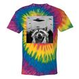 Alien UFO Tie-Dye T-Shirt | Fun Raccoon Design For All Ages Rainbow Tie-Dye