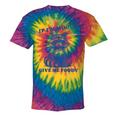 Moody Raccoon Tie-Dye Unisex T-Shirt | Fun Trash Panda Meme Rainbow Tie-Dye
