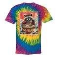 Raccoon Anime Tie-Dye T-Shirt | Quirky Japanese Noodle Design Rainbow Tie-Dye