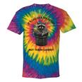 Raccoon Dad Tie-Dye T-Shirt | Fun Father's Day Gift Rainbow Tie-Dye