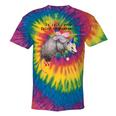 Raccoon Fairy Godpossum Tie-Dye T-Shirt - Quirky Charm Rainbow Tie-Dye