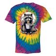 Raccoon Noodle Cup Tie-Dye Unisex T-Shirt | Fun Novelty Wear Rainbow Tie-Dye