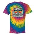 Raccoon Tie-Dye T-Shirt - Retro Sunglasses Design for Animal Lovers Rainbow Tie-Dye