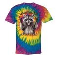 Raccoon Unhinged Feral Retro Tie-Dye T-Shirt - Summer Vibe Rainbow Tie-Dye