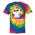 Raccoon With Unicorn Horn Tie-Dye T-Shirt | Whimsical Unisex Gift Rainbow Tie-Dye