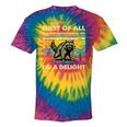 Retro Angry Raccoon Tie-Dye Unisex T-Shirt - Fun & Spirited Style Rainbow Tie-Dye
