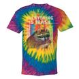 Retro Raccoon Lover Tie-Dye T-Shirt - Fun Camping Vibes Rainbow Tie-Dye