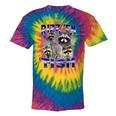 Rizz Em Autistic Raccoon Tie-Dye Unisex T-Shirt - Fun Meme Wear Rainbow Tie-Dye