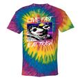 Street Cats & Trash Pandas Live Free | Tie-Dye Cotton Blend T-Shirt Rainbow Tie-Dye