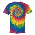 Support Local Cats Tie-Dye T-Shirt - Vintage Skunk Raccoon Theme Rainbow Tie-Dye