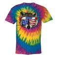 USA Patriotic Raccoon T-Shirt | July 4th Tie-Dye Trash Panda Tee Rainbow Tie-Dye