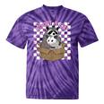 Adopt a Cat Team | Tie-Dye T-Shirt | Raccoon & Opossum Design Purple Tie-Dye