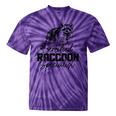 Certified Raccoon Specialist Tie-Dye T-Shirt | Vintage Style Fun Purple Tie-Dye