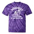 Cowboy Raccoon Tie-Dye T-Shirt - Quirky Unisex Tee for Animal Lovers Purple Tie-Dye