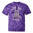 Cute Sarcastic Raccoon Tie-Dye T-Shirt - Playful Unisex Small Purple Tie-Dye