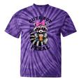 Cute Tie-Dye Racoon T-Shirt - Small, Colorful, Fun Vibe Purple Tie-Dye