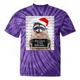 Dear Santa Raccoon Tie-Dye T-Shirt - Festive Christmas Fun Purple Tie-Dye