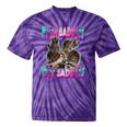 Even Baddies Get Saddies Raccoon Tie-Dye T-Shirt | Fun Meme Wear Purple Tie-Dye