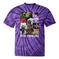 Feral Era Tie-Dye Raccoon Meme T-Shirt | Fun Unisex Tee Purple Tie-Dye