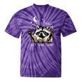 Funny Racoon Tie-Dye T-Shirt - Quirky Quote on Waste Management Purple Tie-Dye