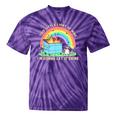 Groovy This Little Light-Of Mine Dumpster Fire Raccoon Tie-Dye T-Shirts Purple Tie-Dye