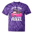 Get In Loser We’Re Going Feral Raccoon Opossum Meme Tie-Dye T-Shirts Purple Tie-Dye
