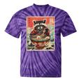 Raccoon Anime Tie-Dye T-Shirt | Quirky Japanese Noodle Design Purple Tie-Dye