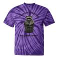 Raccoon Dad Tie-Dye T-Shirt | Fun Father's Day Gift Purple Tie-Dye