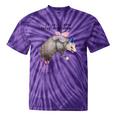 Raccoon Fairy Godpossum Tie-Dye T-Shirt - Quirky Charm Purple Tie-Dye