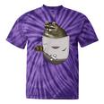 Raccoon Lover Tie-Dye T-Shirt | Quirky Animal Pocket Design Purple Tie-Dye