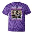 Raccoon Meme Tie-Dye Shirt - Quirky Expression for Casual Wear Purple Tie-Dye