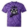 Raccoon Meme Tie-Dye T-Shirt - Cute Trash Panda Theme, Unisex Tee Purple Tie-Dye