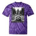 Raccoon & Sasquatch Selfie Tie-Dye T-Shirt - Fun Unisex Apparel Purple Tie-Dye