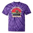 Raccoon Spirit Animal Tie-Dye T-Shirt | Fun for Raccoon Enthusiasts Purple Tie-Dye