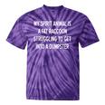 Raccoon Spirit Animal Tie-Dye T-Shirt - Sarcastic Humor Purple Tie-Dye