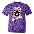 Raccoon Tie-Dye T-Shirt | Cute Trash Panda Design | Cartoon Style Purple Tie-Dye