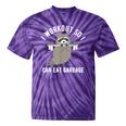 Raccoon Trash Panda | Tie-Dye Gym T-Shirt for Workout Enthusiasts Purple Tie-Dye