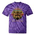 Raccoon Trash Panda Tie-Dye Kids T-Shirt | Fun Animal Design Purple Tie-Dye