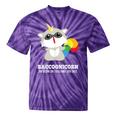 Raccoon With Unicorn Horn Tie-Dye T-Shirt | Whimsical Unisex Gift Purple Tie-Dye