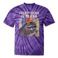 Retro Raccoon Lover Tie-Dye T-Shirt - Fun Camping Vibes Purple Tie-Dye