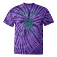 Sarcastic Raccoon Cowboy Tie-Dye T-Shirt - Fun Unisex Graphic Purple Tie-Dye