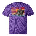Street Cat T-Shirt - Adopt & Love | Raccoon Tie-Dye | Funny Gift Purple Tie-Dye