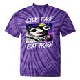 Street Cats & Trash Pandas Live Free | Tie-Dye Cotton Blend T-Shirt Purple Tie-Dye