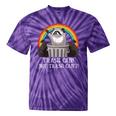 Trash Can Not Trash Can't Raccoon Trash Panda Tie-Dye T-Shirts Purple Tie-Dye